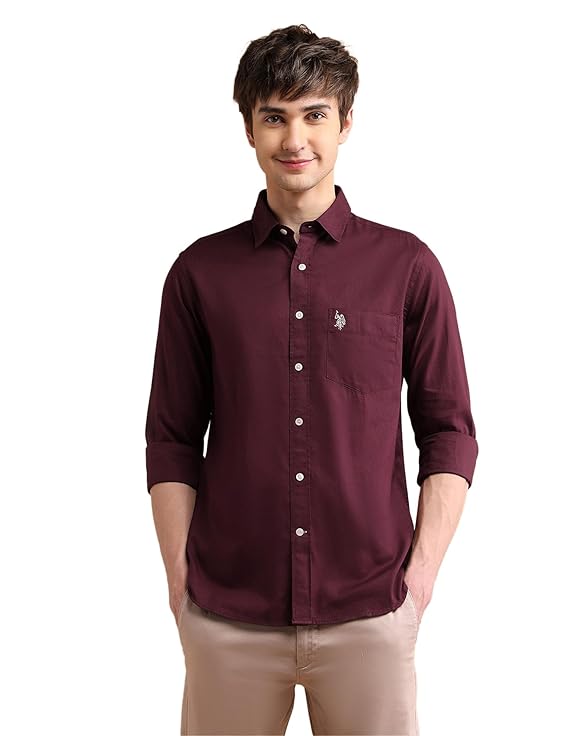 u.s. polo assn. cotton mens shirt regular fit, casual wear shirts for men